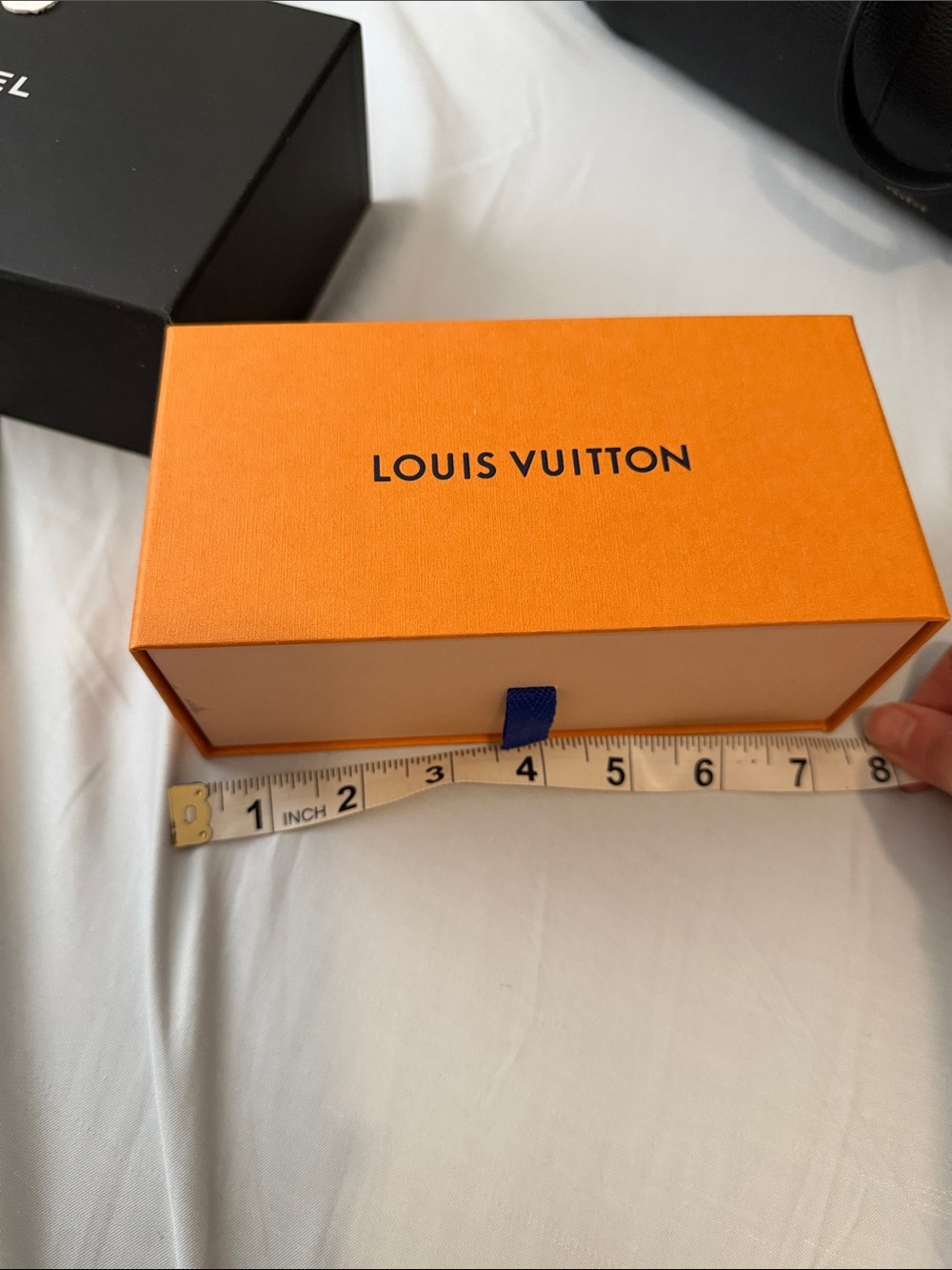 Louis Vuitton Orange and Tan Slide Drawer Box